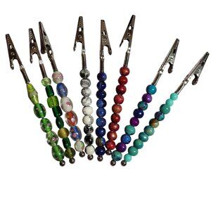 Beaded Multipurpose Alligator Clip PICK A COLOR